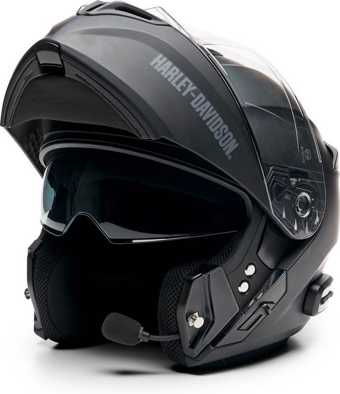 Harley-Davidson Outrush R モデュラー・ヘルメット 内蔵ブルートゥースインカム(SENA)付 マット・ブラック | 98100-22EX