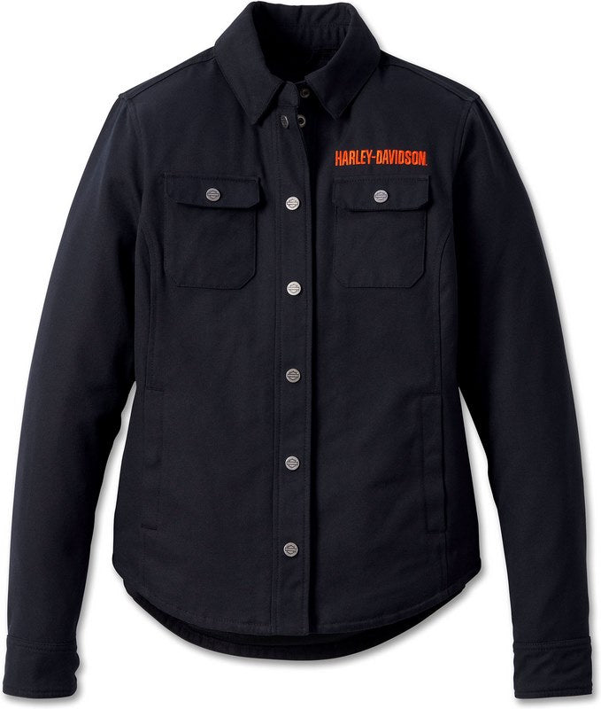 Harley-Davidson Women'S Operative Riding Shirt Jacket Black | 98110-23EW