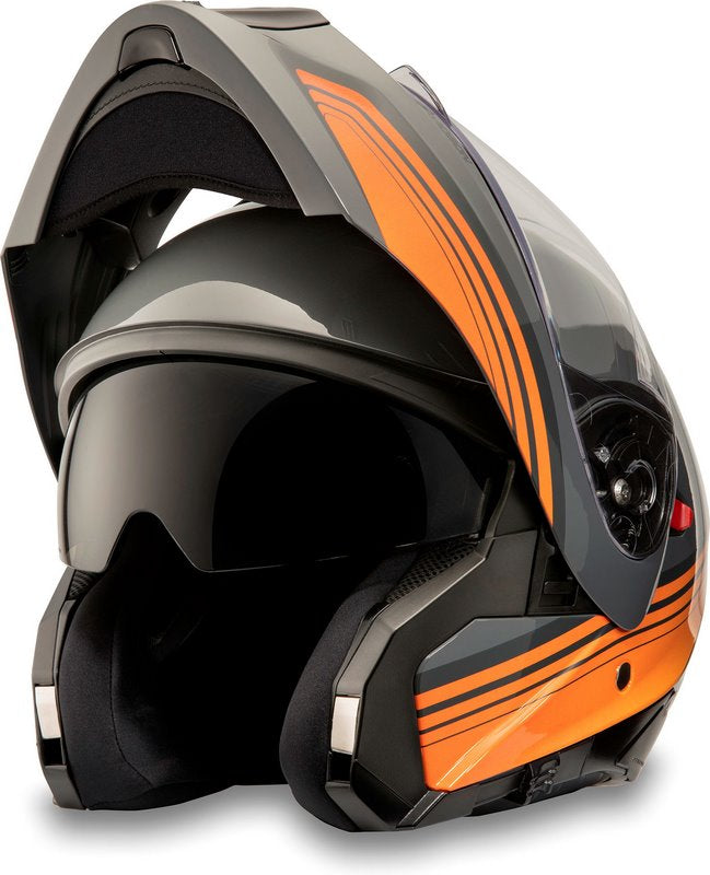 Harley-Davidson H-D Evo X17 サンシールド モヂュラー ヘルメット Gray/Orange | 98116-24VX