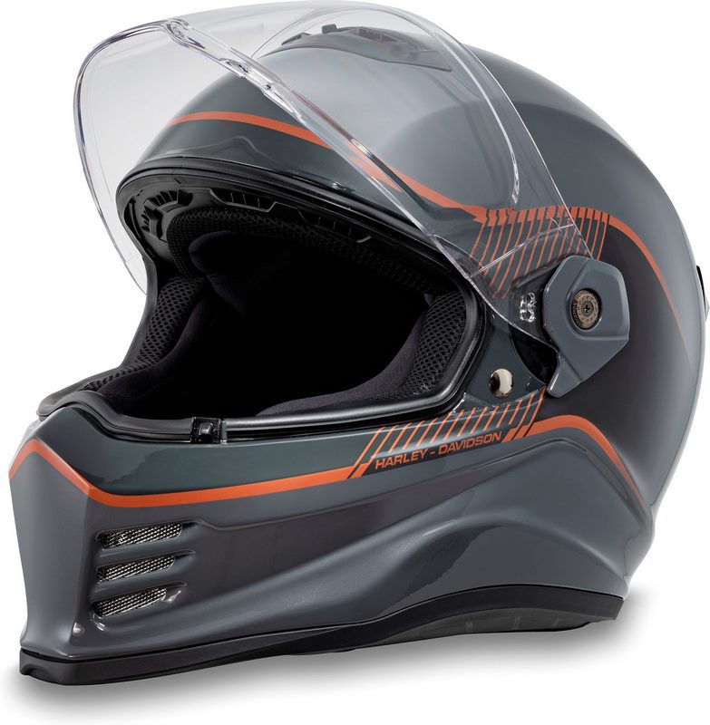 Harley-Davidson Division X15 サンシールド フルフェイス ヘルメット Grey/Orange | 98117-24VX