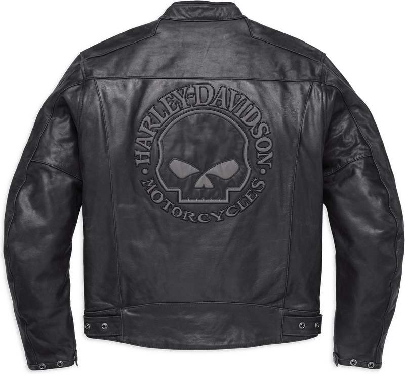 Harley-Davidson Reflective Skull Leather Jacket Ce Black | 98122-17EM