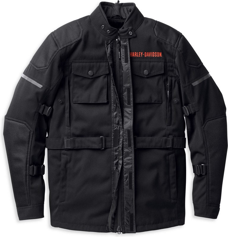 Harley-Davidson Men'S Quest Triple Vent System Jacket Black | 98127-22EM