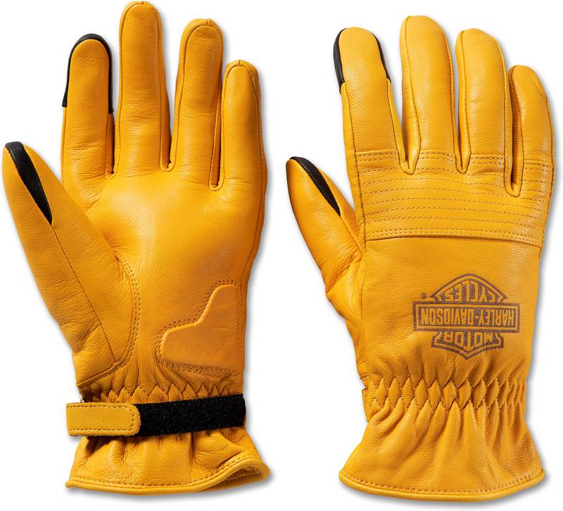 Harley-Davidson Men'S Helm Leather Work Gloves Natural | 98133-23VM
