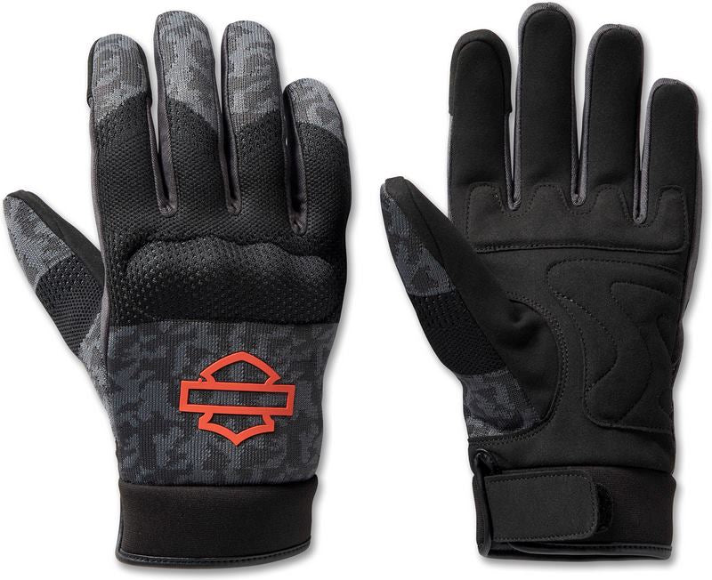 Harley-Davidson Men'S Dyna Knit Mesh Gloves Camo/Blackened Pearl | 98136-23VM