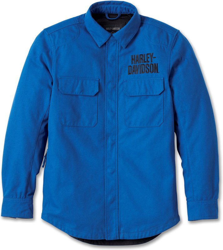 Harley-Davidson Men'S Operative Riding Shirt Jacket True Blue | 98137-24VM
