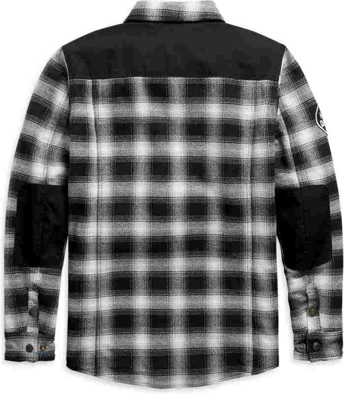 Harley-Davidson Arterial Abrasion-Resistant Riding Shirt Jacket Black/White | 98147-20EM