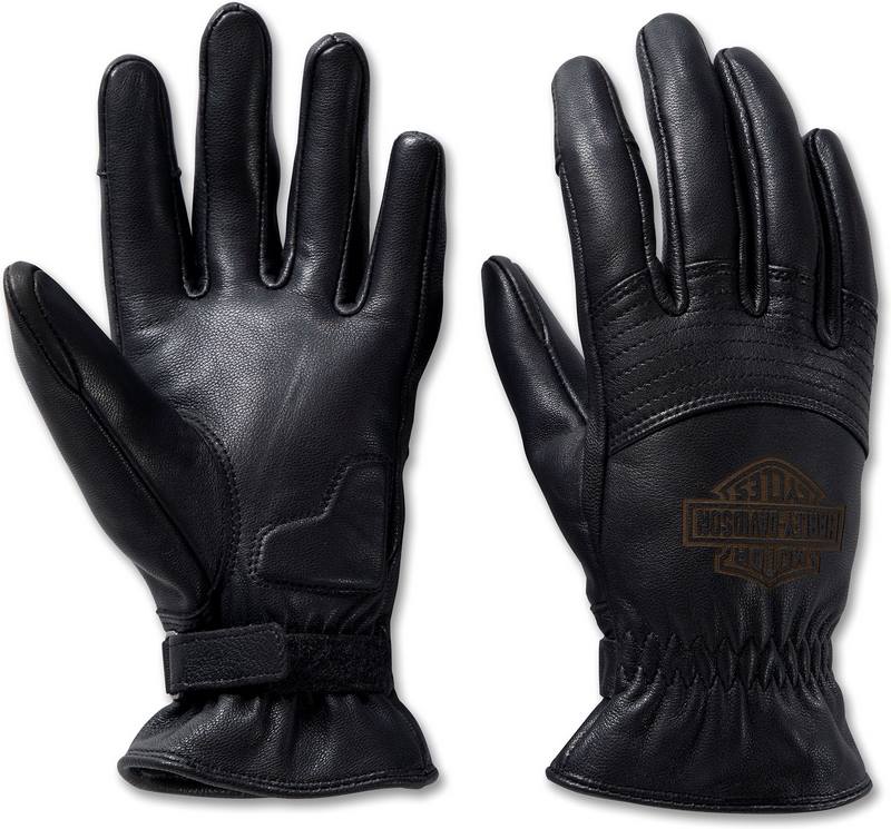 Harley-Davidson Women'S Helm Leather Work Gloves Black | 98152-23VW