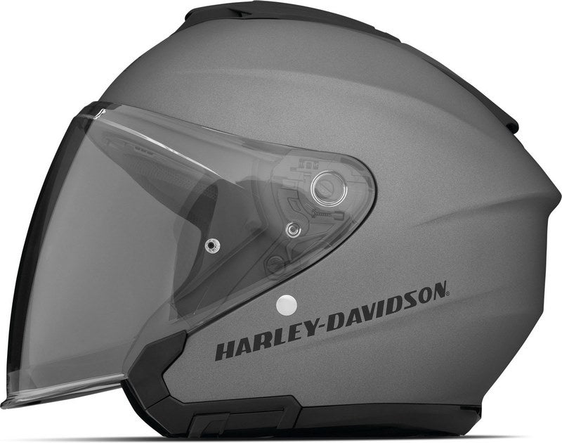 Harley-Davidson Maywood Ii サン・シールド H33 オープンフェイス ヘルメット Matt Black Silver | 98160-22EX