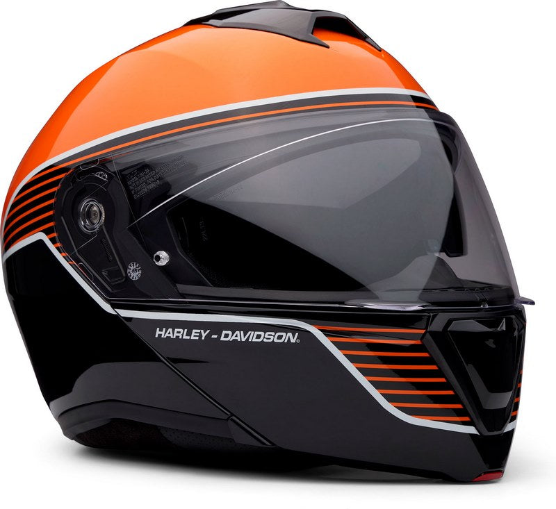 Harley-Davidson Capstone サン・シールド Ii H31 モヂュラー ヘルメット Black/Orange | 98161-24VX