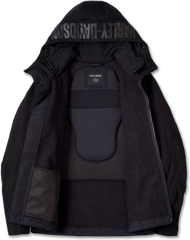 Harley-Davidson Men'S Deflector 2.0 Hooded Riding Black Beauty | 98169-24VM