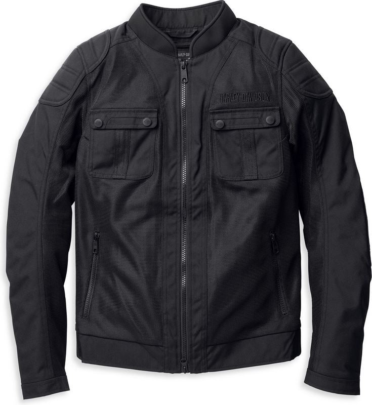 Harley-Davidson Women'S Zephyr Mesh Jacket Zip-Out Liner Black | 98180-22EW