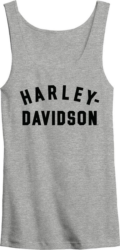 Harley-Davidson Women'S Ultra Classic Racer Font Tank Light Grey Heather | 99015-23VW