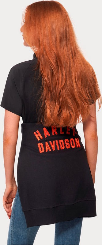 Harley-Davidson Women'S Essence Applique' Crewneck Pullover Black Beauty 2 | 99117-22VW