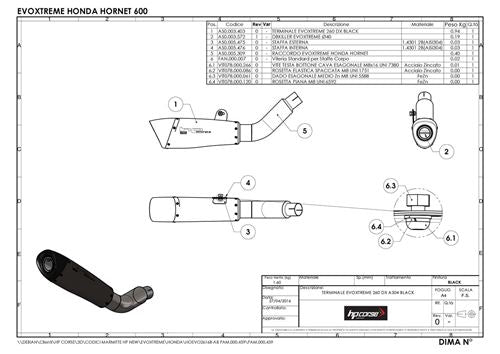 HP Corse / エイチピーコルセ Evoxtreme 260mmsatin Exhaust | HOEVO2616S-AB