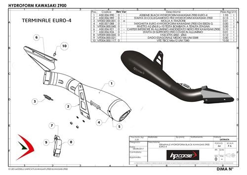 HP Corse / エイチピーコルセ Hydroform Satin Exhaust | KAHY1019-AB