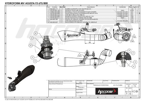 HP Corse / エイチピーコルセ Hydroform Black Exhaust | MVHY1003BLACK-AB