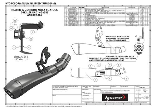 HP Corse / エイチピーコルセ Hydroform Satin Exhaust | TRHY1003-O-AB