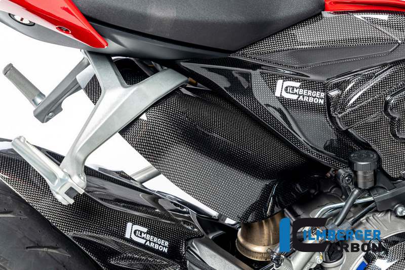 ILMBERGER / イルムバーガーカーボン エキゾーストプロテクション グロス Ducati ストリートファイター V2 | AHS.007.V2SFG.K