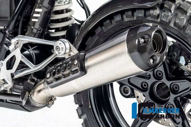 ILMBERGER / イルムバーガーカーボンパーツ サイレンサープロテクター(リア)BMW R nine T Racer '17 | AHS.009.RNITR.K