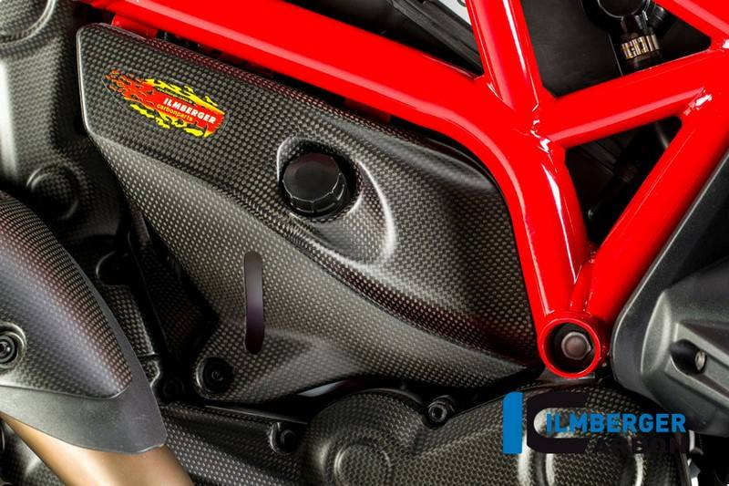 ILMBERGER / イルムバーガーカーボンパーツ フレーム下部用カバー 右側 マット - Ducati Monster 1200/1200 S | ARR.106.D12MM.K