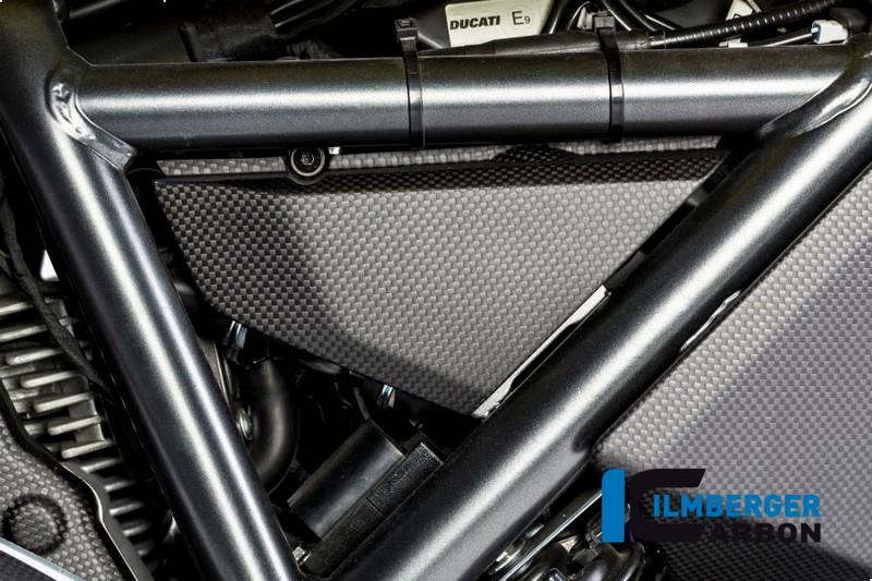 ILMBERGER / イルムバーガーカーボンパーツ アンダーフレームカバー 右 マット Ducati Scrambler '16 | ARR.113.DS15M.K