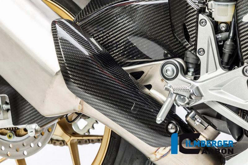 ILMBERGER / イルムバーガーカーボンパーツ マフラーエキゾーストプロテクション カーボン - Honda CBR 1000 RR '17 | ASC.004.CBR17.K
