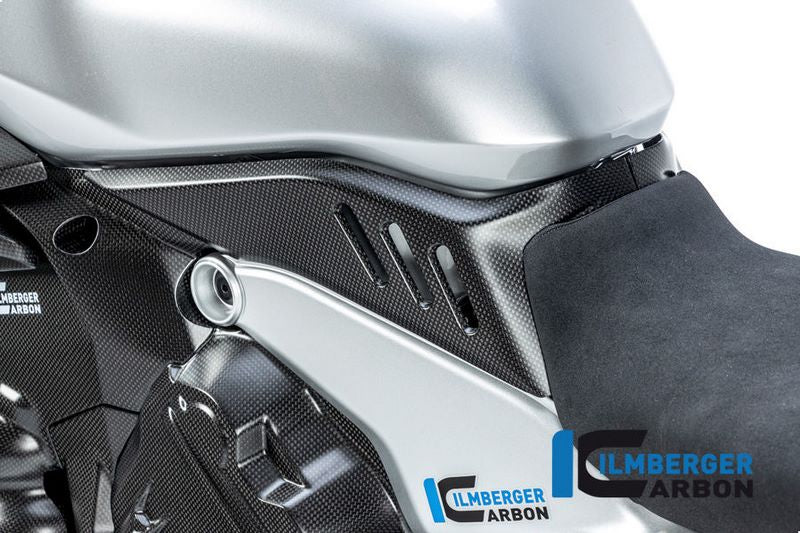 Ilmberger Carbon / イルムバーガー 左タンク下カバー Ducati Diavel V4 2023 年以降 マット | ATL.107.DI23M.K