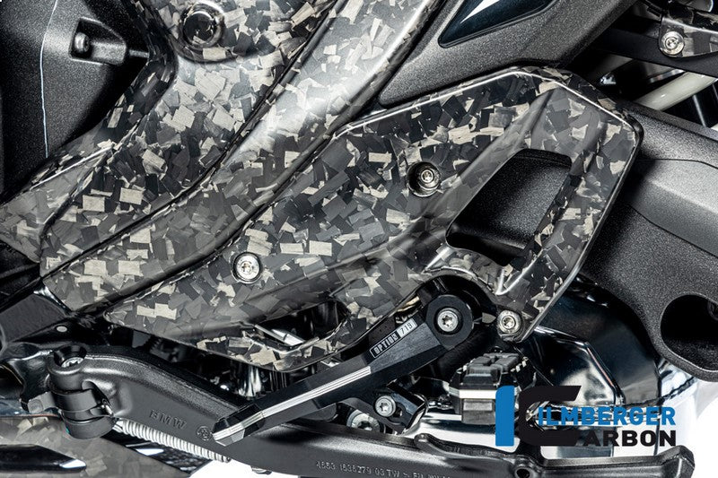 ILMBERGER ヒールガード 左側 BDC(ブラック・ダイヤモンド・カーボン仕上げ) マット仕上げ(艶なし) BMW R 1300 GS 2023- | BM.FSL.016.R23GS