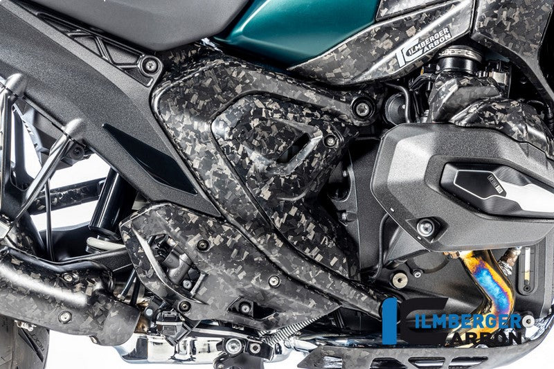 ILMBERGER フレーム カバー 右側 BDC(ブラック・ダイヤモンド・カーボン仕上げ) マット仕上げ(艶なし) BMW R 1300 GS 2023- | BM.RAR.014.R23GS
