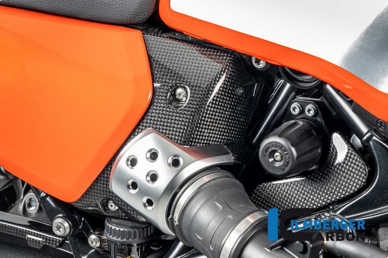 右エアボックスカバー カーボングロス