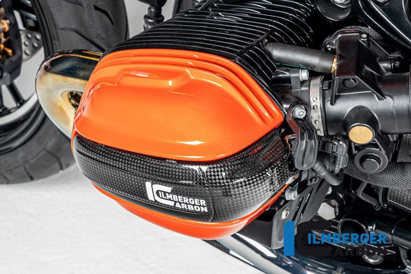 点火プラグキャップカバー左側カーボングロス仕上げ