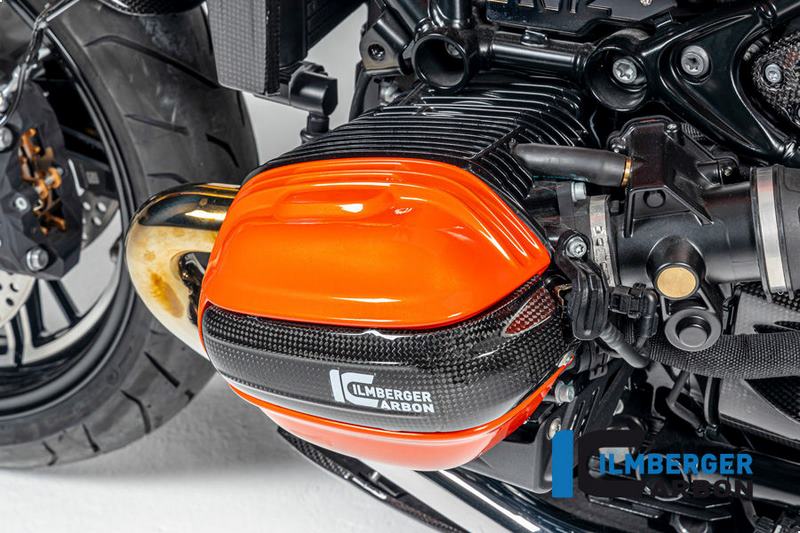 点火プラグキャップカバー左側カーボングロス仕上げ