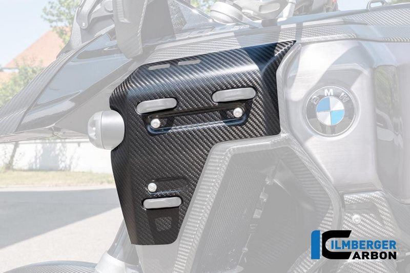 水冷却ラジエーターカバー(左側、ケースホルダー用穴付き、カーボンマット仕上げ、Rタイプ)