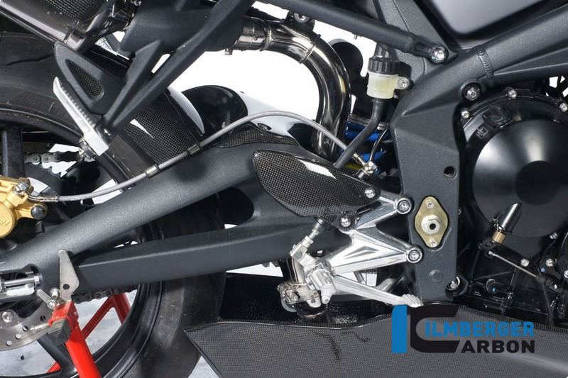 ILMBERGER / イルムバーガーカーボンパーツ ヒールプロテクター (右) カーボン - Triumph Street Triple 675 | FSR.006.TRSTR.K