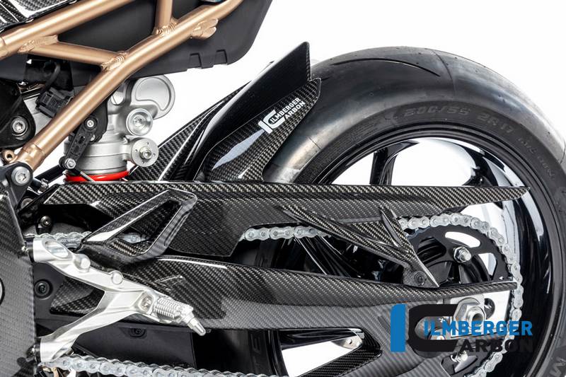 Ilmberger / イルムバーガーカーボンパーツ リアハガー アッパーチェーンガード付 BMW S 1000 RR Street 2019 | KHO.005.S119S.K