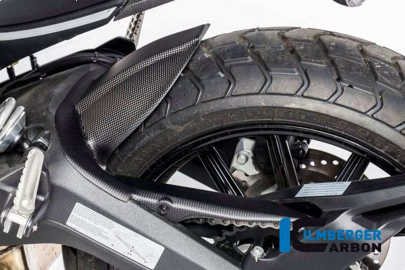 ILMBERGER / イルムバーガーカーボンパーツ リアフェンダー マット Ducati Scrambler '16 | KHO.120.DS15M.K