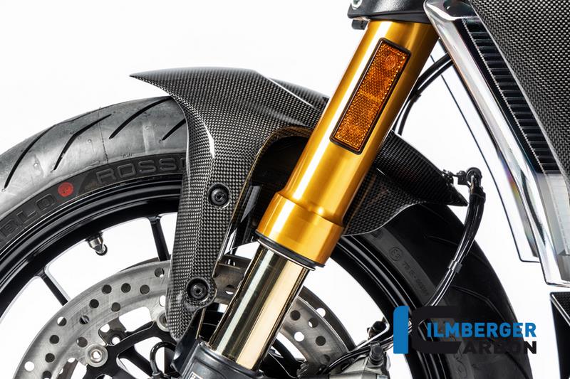 Ilmberger / イルムバーガーカーボンパーツ フロント マッドガード グロス Diavel 2019 | KVO.005.DI19G.K