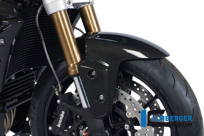 ILMBERGER / イルムバーガーカーボンパーツ フロントマッドガード カーボン - Triumph Speed Triple (2011-now) | KVO.001.TRSPT.K
