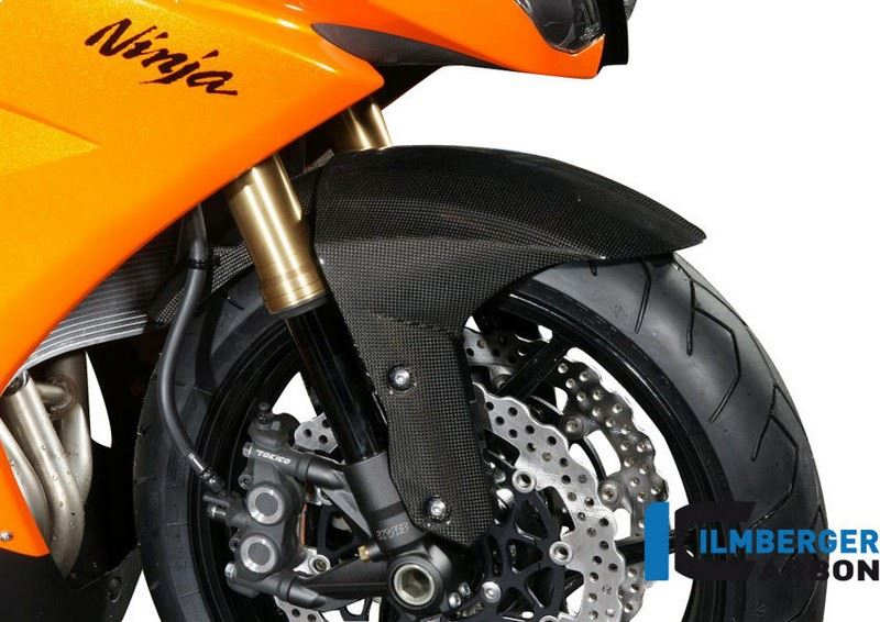 ILMBERGER / イルムバーガーカーボンパーツ フロントマッドガード カーボン - Kawasaki ZX 10 R MY 08/09 | KVO.001.ZX10R.K