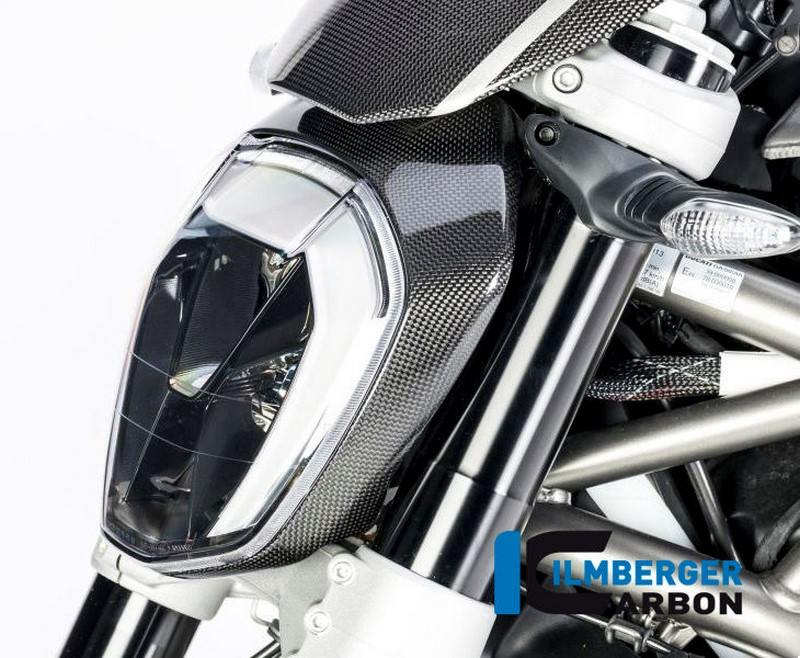 ILMBERGER / イルムバーガーカーボンパーツ ヘッドライトカバー グロス Ducati Xディアベル '16 | LIA.006.XD16G.K