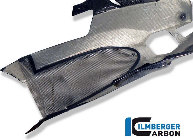 ILMBERGER / イルムバーガーカーボンパーツ レーシングエグゾーストカバー -ステンレス- ベリーパン用 S 1000 RR Street | MSE.035.S100S.K