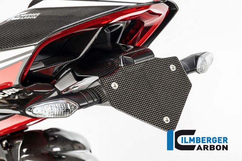 ILMBERGER / イルムバーガーカーボンパーツ ナンバープレートホルダー ショート グロス Panigale V4 / V4 S | NHO.012.DPV4G.K