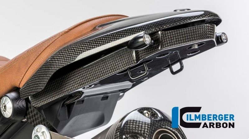 ILMBERGER / イルムバーガーカーボンパーツ リアアンダートレイ (ナンバープレートホルダー無し) BMW R NineT Racer '17 | RHA.003.RNITR.K