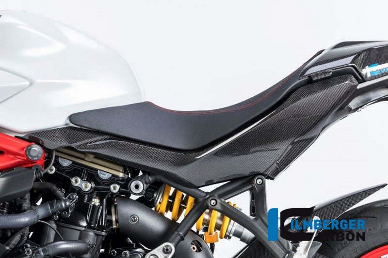 ILMBERGER / イルムバーガーカーボンパーツ アンダーシートサイドパネル 左側 グロスカーボン - Ducati Supersport 939 | SDL.008.DSS7G.K