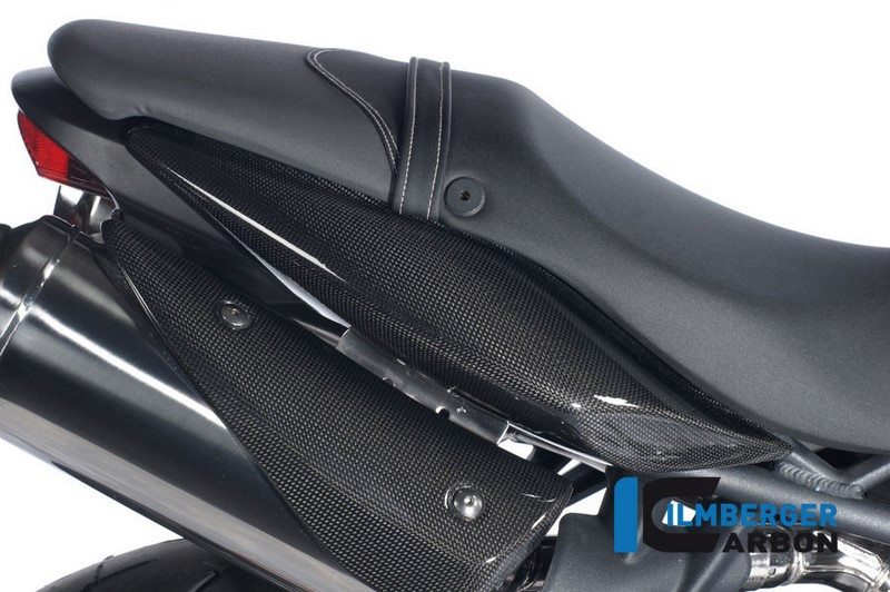 ILMBERGER / イルムバーガーカーボンパーツ アンダーシートサイドパネル (右) カーボン - Triumph Street Triple 675 | SDR.008.TRSTR.K