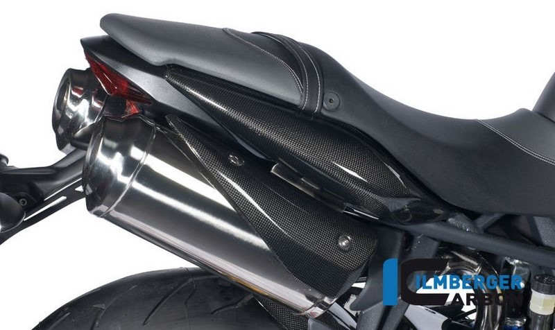 ILMBERGER / イルムバーガーカーボンパーツ アンダーシートサイドパネル (右) カーボン - Triumph Street Triple 675 | SDR.008.TRSTR.K