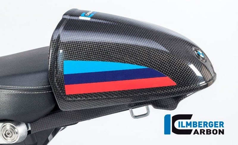 ILMBERGER / イルムバーガーカーボンパーツ ピリオンシートカバー(ホルダー付き) BMW R Nine T Racer '17 | SIO.002.RNITR.K