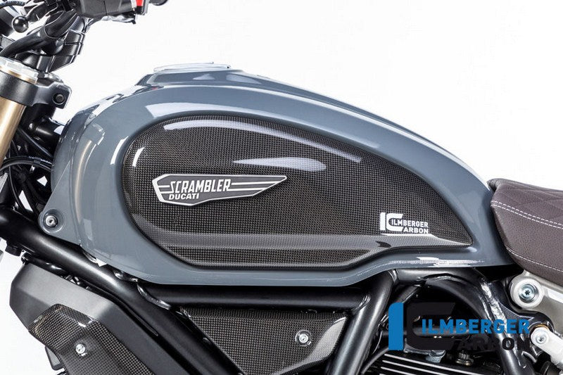 ILMBERGER / イルムバーガーカーボンパーツ タンクカバー 左 グロス surface Ducati Scrambler 1100 from 2017 | TAL.007.DS11G.K