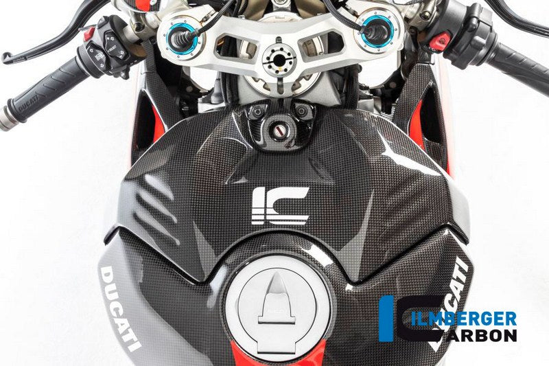ILMBERGER / イルムバーガーカーボンパーツ アッパータンクカバー グロス Panigale V4 Racing | TAO.057.D4RAG.K