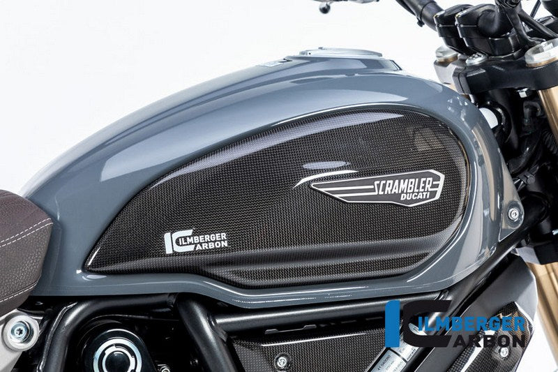 ILMBERGER / イルムバーガーカーボンパーツ タンクカバー 右 グロス surface Ducati Scrambler 1100 from 2017 | TAR.008.DS11G.K